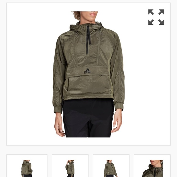adidas running cropped pullover hoodie